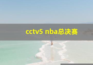 cctv5 nba总决赛